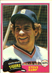 1981 Topps Baseball Cards      593     Steve Kemp